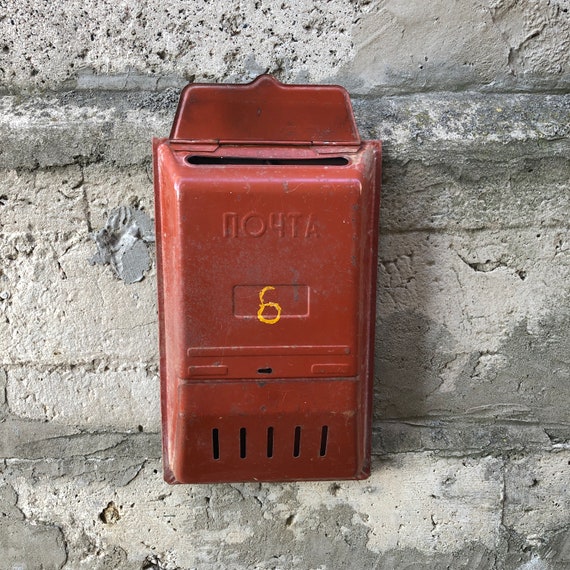 Vintage Mailbox Letter and Newspaper Boxsoviet Wall Box Old Etsy