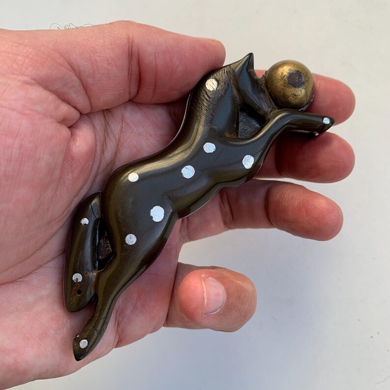 Navaja plegable vintage, navaja de caballo, navaja de pluma, navaja decorativa, navaja de recuerdo, navaja de bolsillo, navaja de colección, idea de regalo, regalo para él, imagen 3