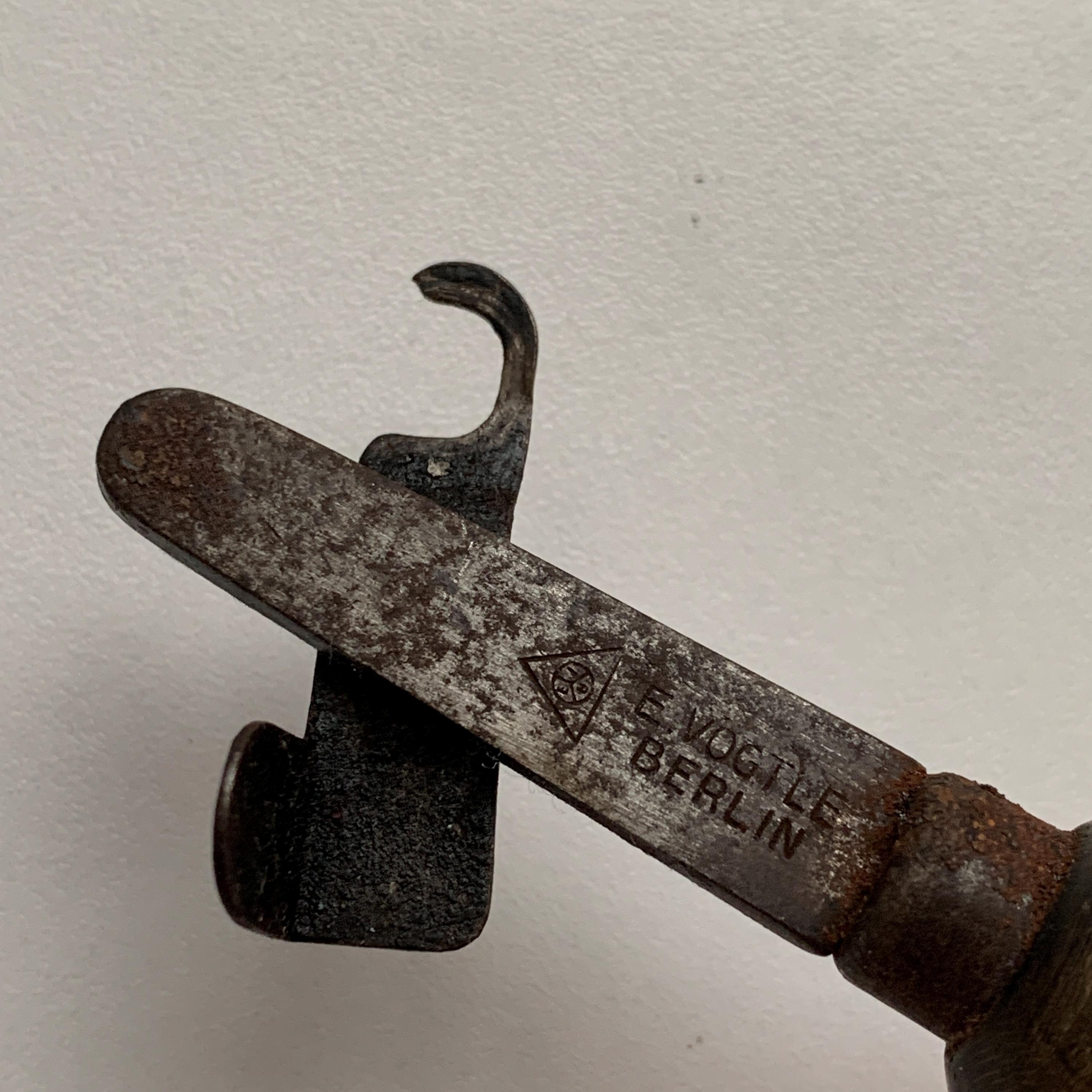 ヴィンテージツールセット、靴職人ツール、靴アイロン、クラフトツール