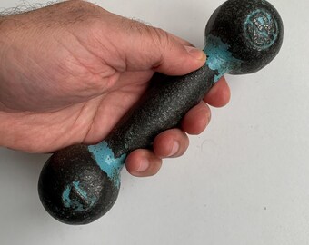 ヴィンテージスポーツダンベル、ダンベル1kg、古い鉄製ダンベル