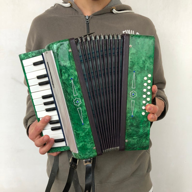 Vintage Button Accordion kid in Original Etsy