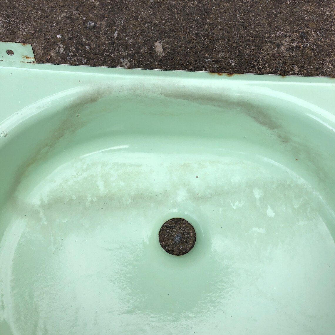 Vintage Enamel Sink Soviet Metal Sink Rustic Sink Outdoor Etsy