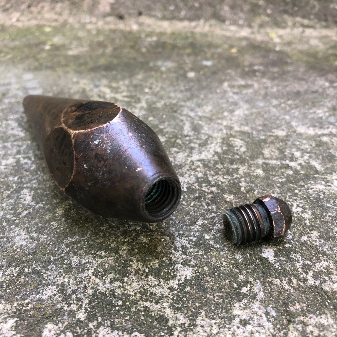 Vintage plumb line Bronze plumb line Construction tool Etsy