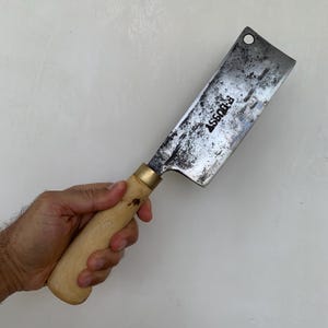 Vintage Kitchen Axe, Meat Cleaver, Meat Axe, Rare Axe, Rustic Axe, Butcher Gift, Butcher Shop, Gift for Him,