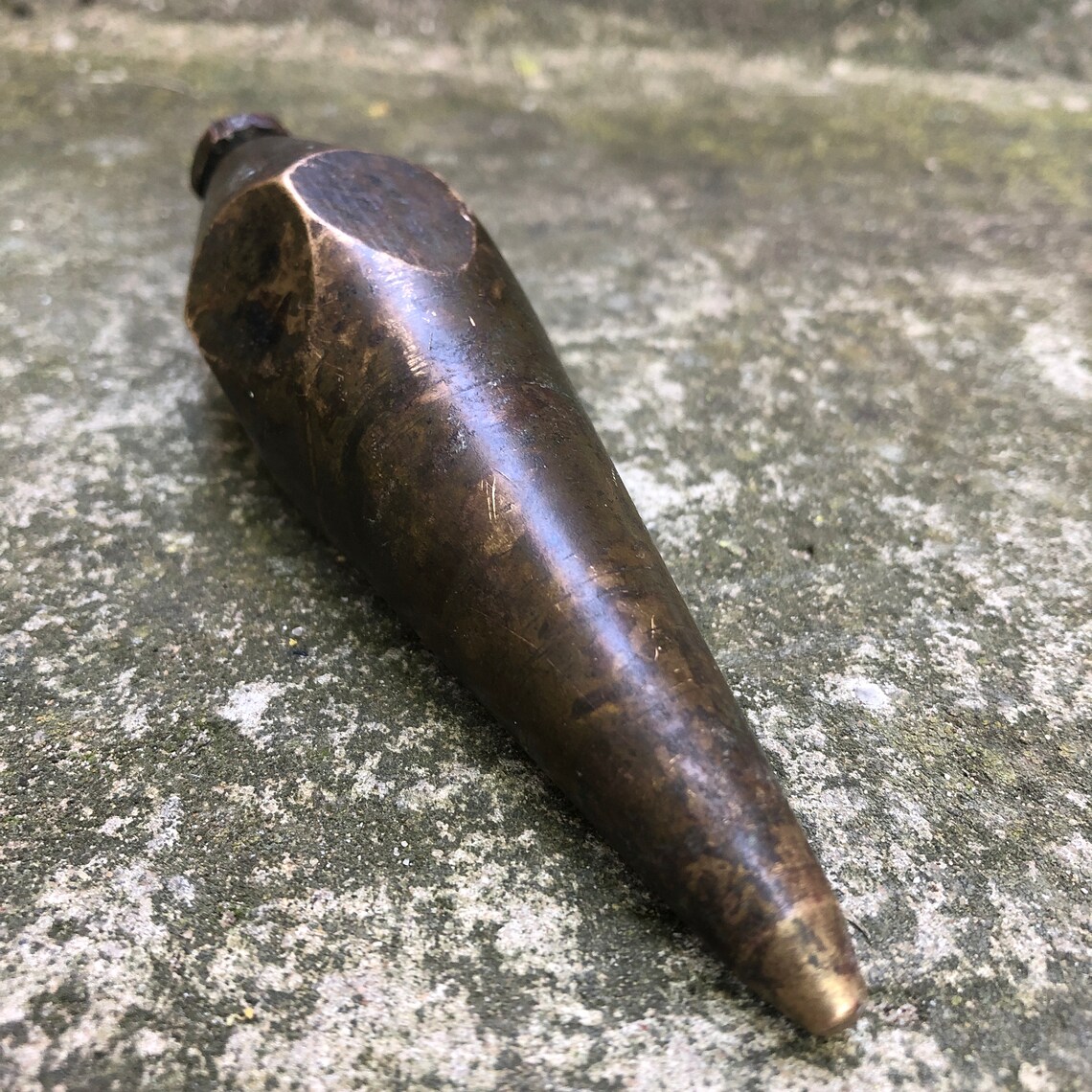 Vintage plumb line Bronze plumb line Construction tool Etsy