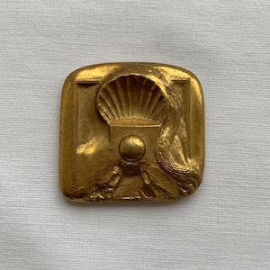 Modernism, Bronze , Bronze medal, Gfeller 79th, Table medal, Vintage, Shell, Pearls, Collectibles