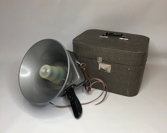 ヴィンテージ ホーンスピーカー 米国 DICTOGRAPH製 ラジオ SP-01 ビンテージ メガホン、ソビエト スピーカー、電動メガホン、ホーン