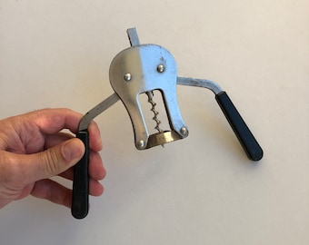 Seltener Vintage Korkenzieher, sowjetischer Weinöffner, alter Korkenzieher, großer Korkenzieher, Sammlungs-Korkenzieher, Sommelier-Korkenzieher, Bar-Tool, Geschenk für Ihn