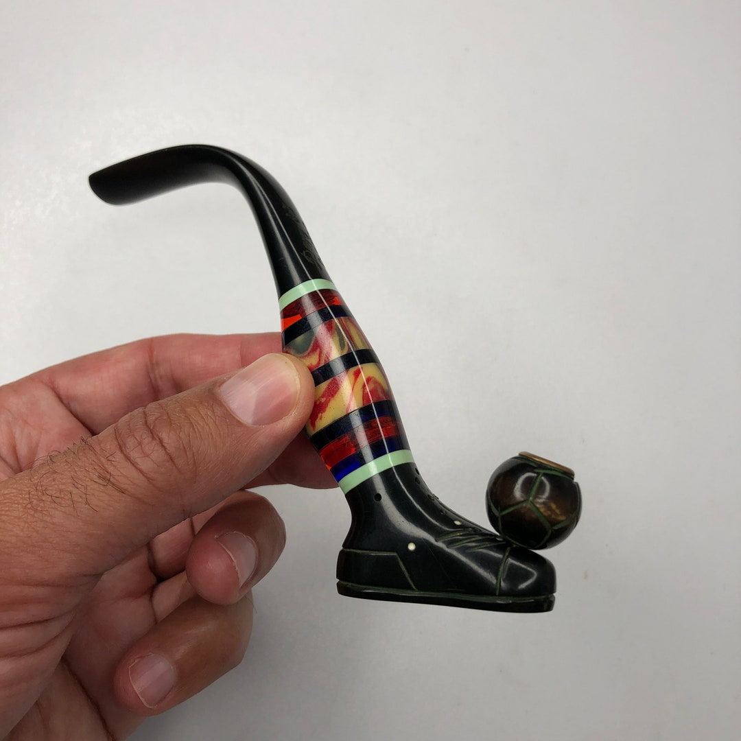Vintage Smoking Cigarette Holder Soccer Ball Football Boots Etsy
