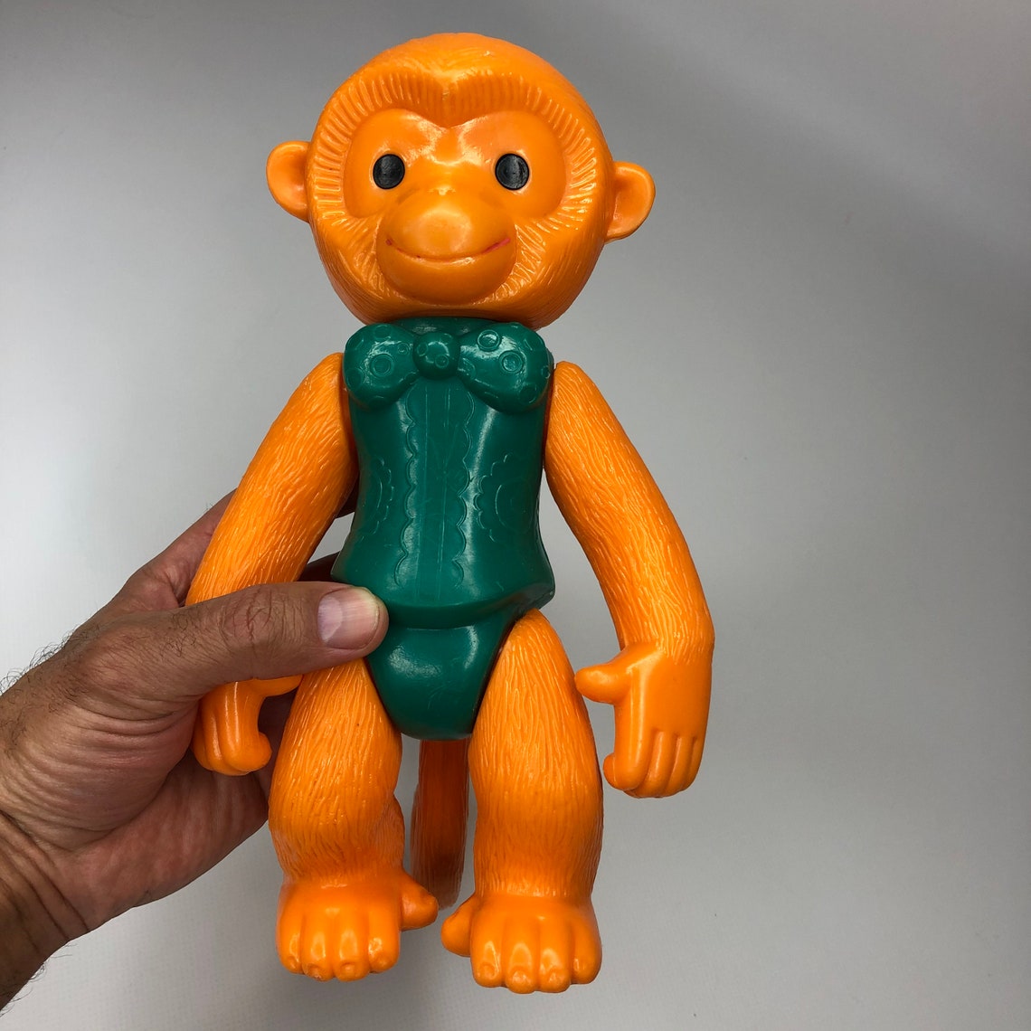 Vintage toy Monkey Soviet plastic toy Rare toy Plastic Etsy
