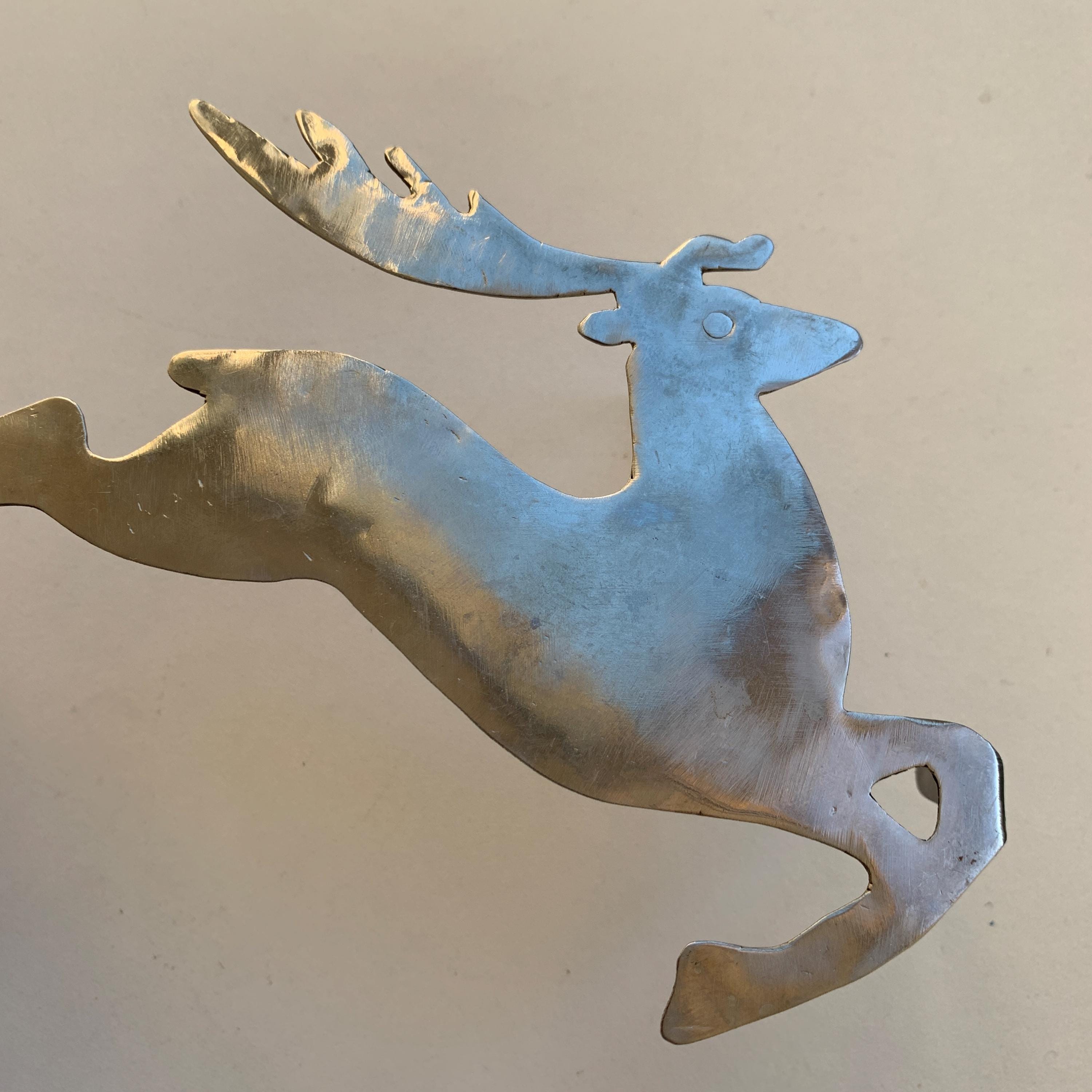 Emblema Auto 3D In Metallo - Decorazione Animale Renna Argentata - Adesivo Posteriore Per Auto, Moto, Furgone - Originale E Divertente