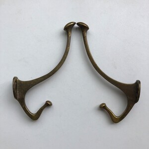 Vintage clothes hanger, Bronze hanger, Set of 2 Wall Hooks, Modern Style, Towel hook, Home decor, Country house