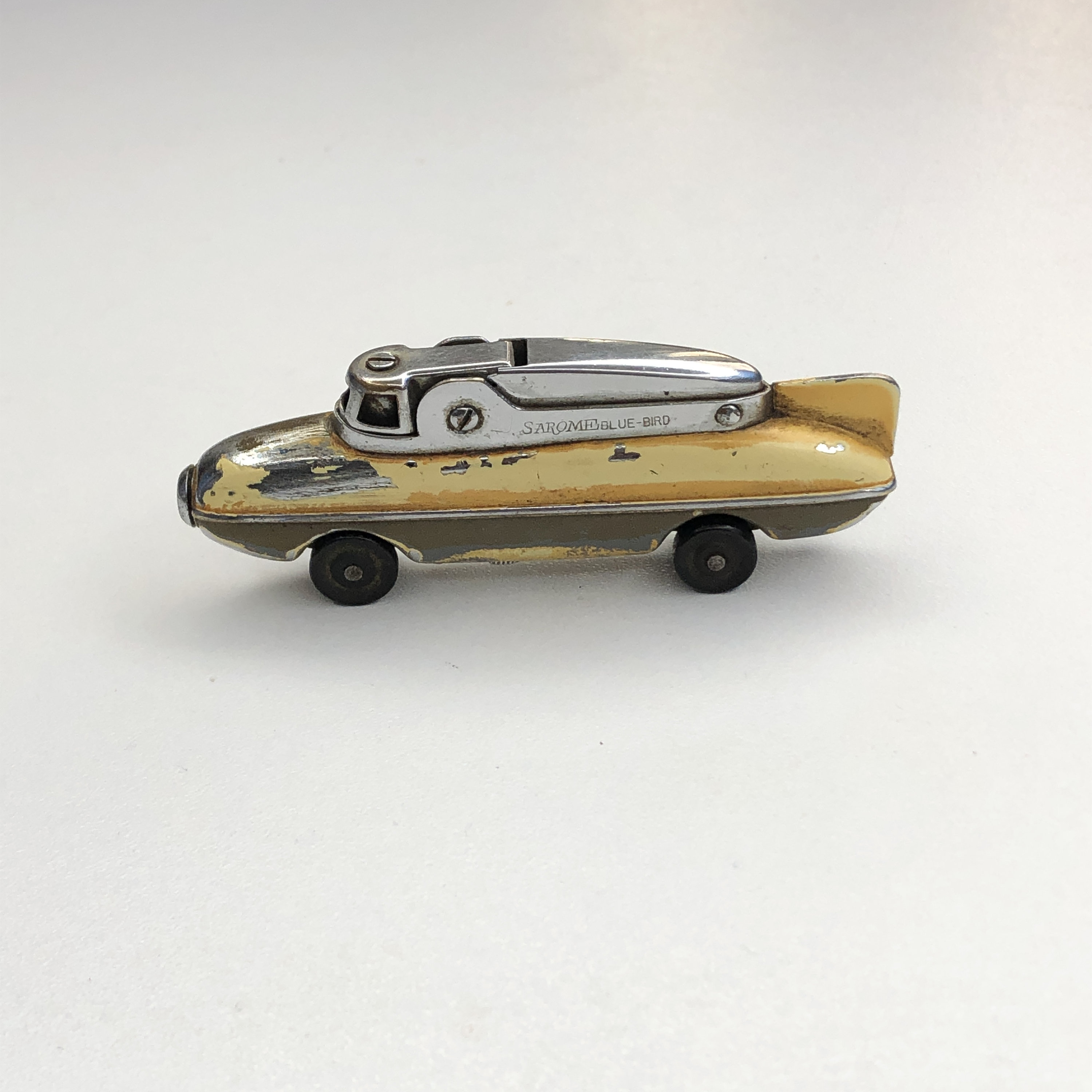 Rare Vintage Lighter, Sarome Blue Bird, Retro Car, Collectible