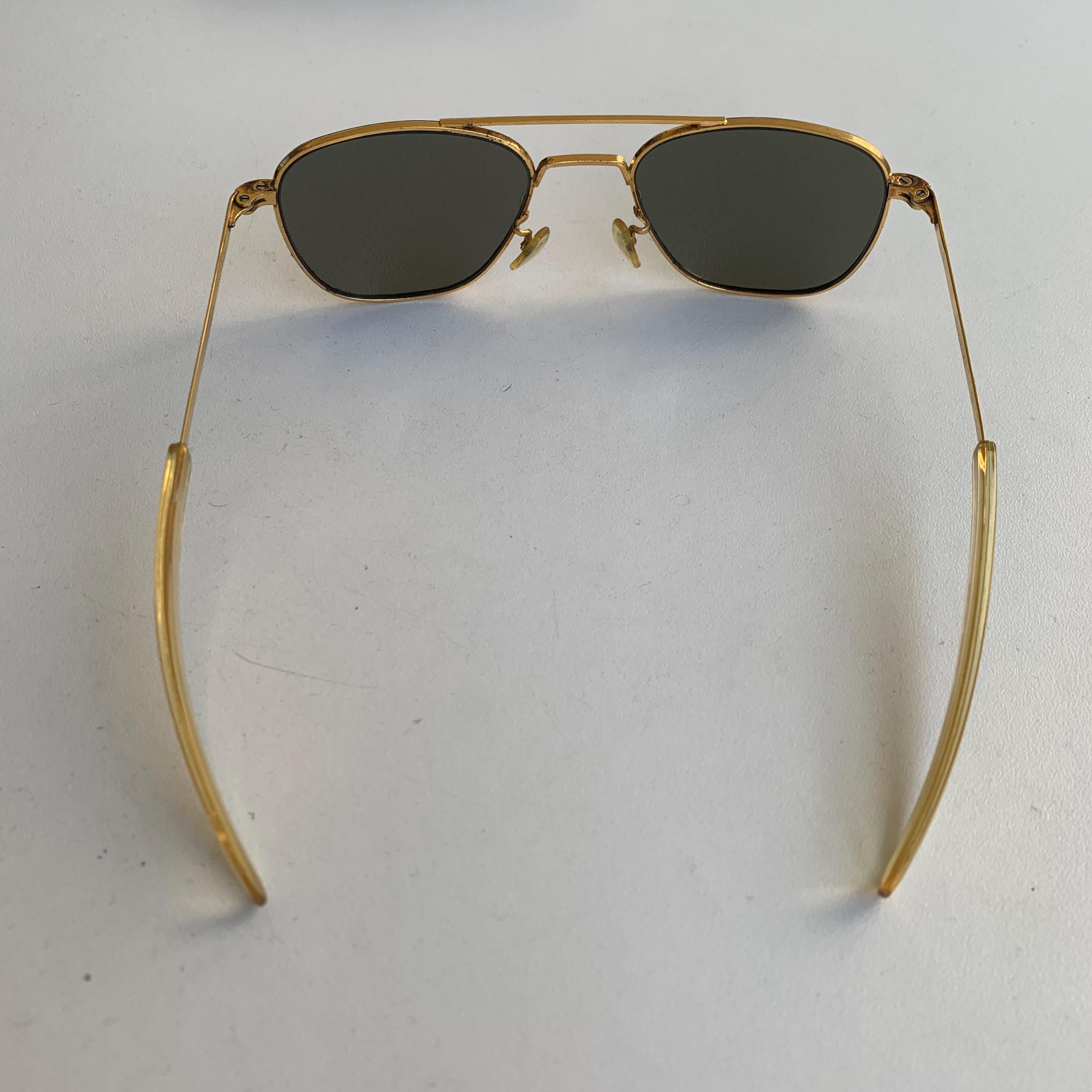 Vintage Randolph Engineering USA HGU-4/P Aviator Sunglasses Gold 52mm 5 1/2 Vintage Sunglasses, Randolph Engineering, Type HGU-4/P  main image 2