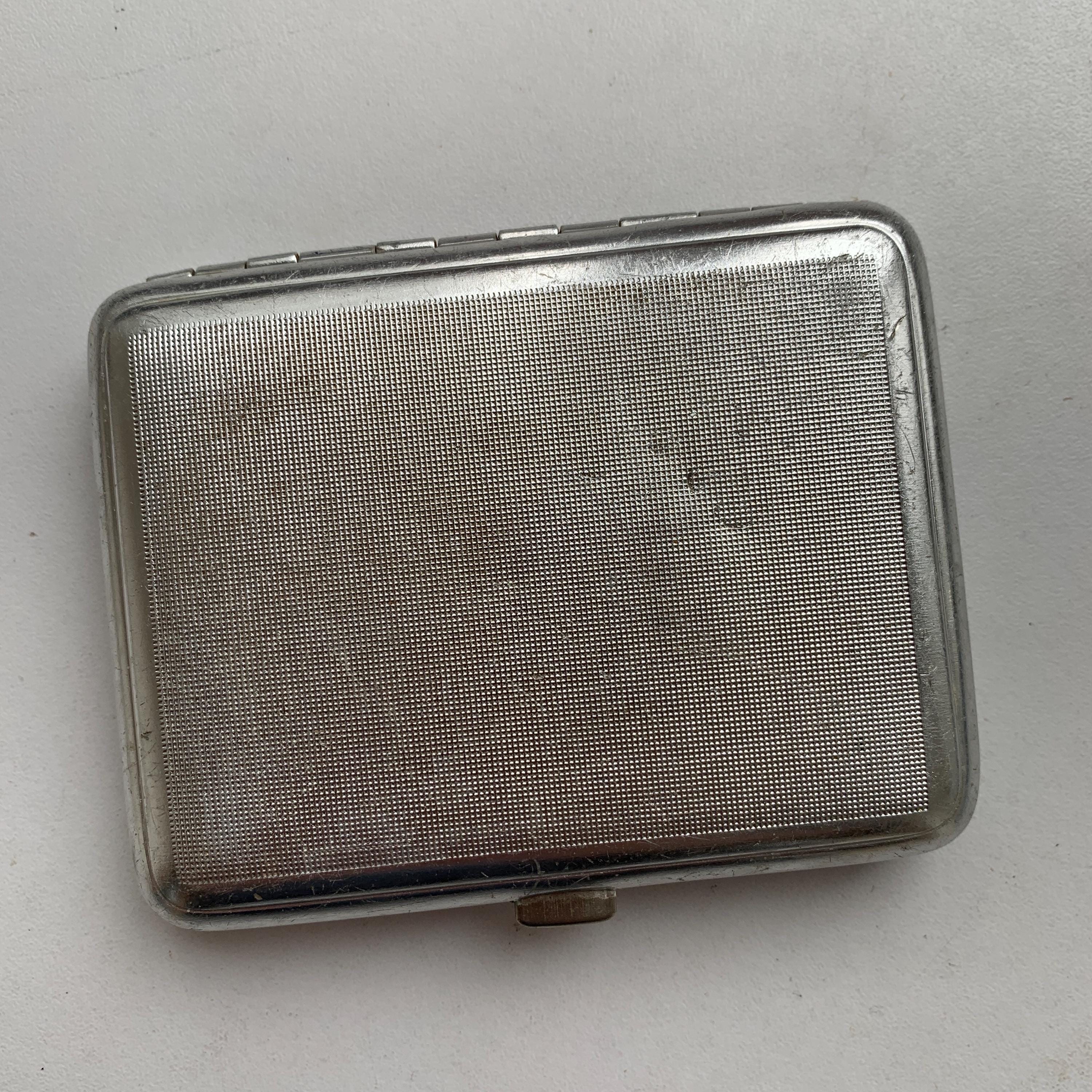 Vintage Cigarette Case, Sputnik, Soviet Cigarette Case, 1960s Cigarette Case,  Space Theme, Tobacco Accessories, Vintage Gift for Him,