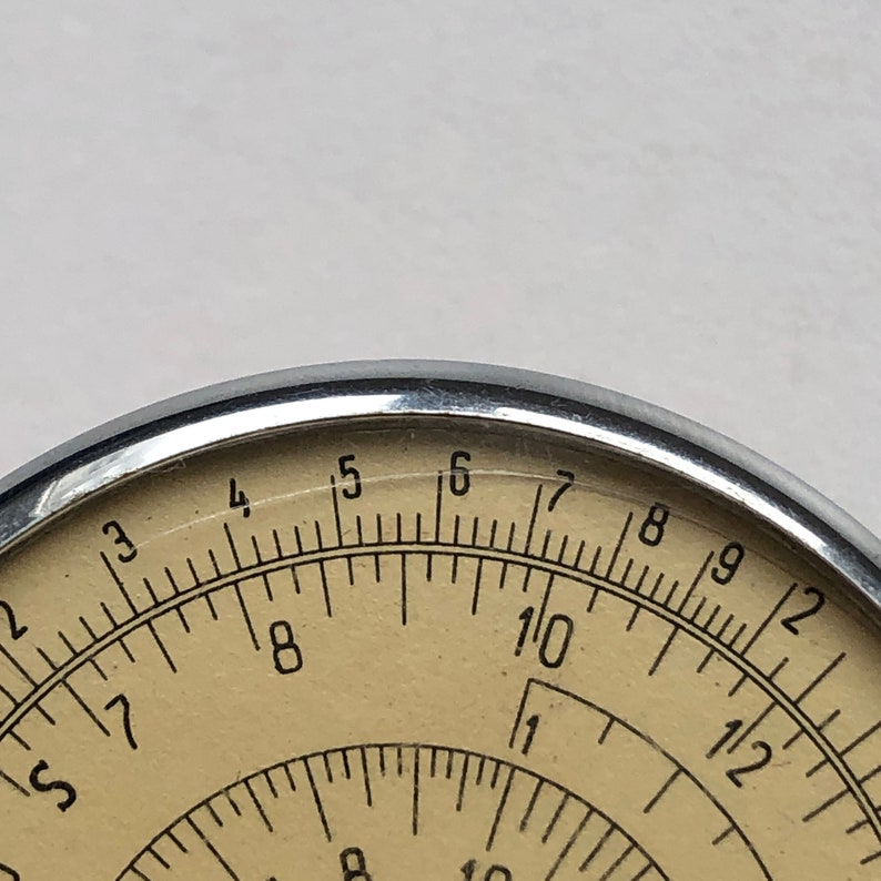 Vintage Counting Ruler, Circular Ruler KL-1, Counting Device ...