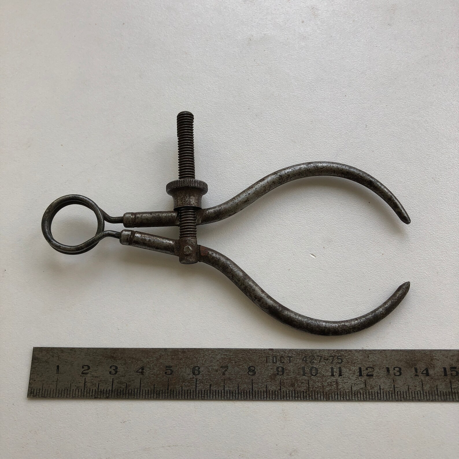 Antique Spring Caliper Divider Caliper Compass Locksmith Etsy