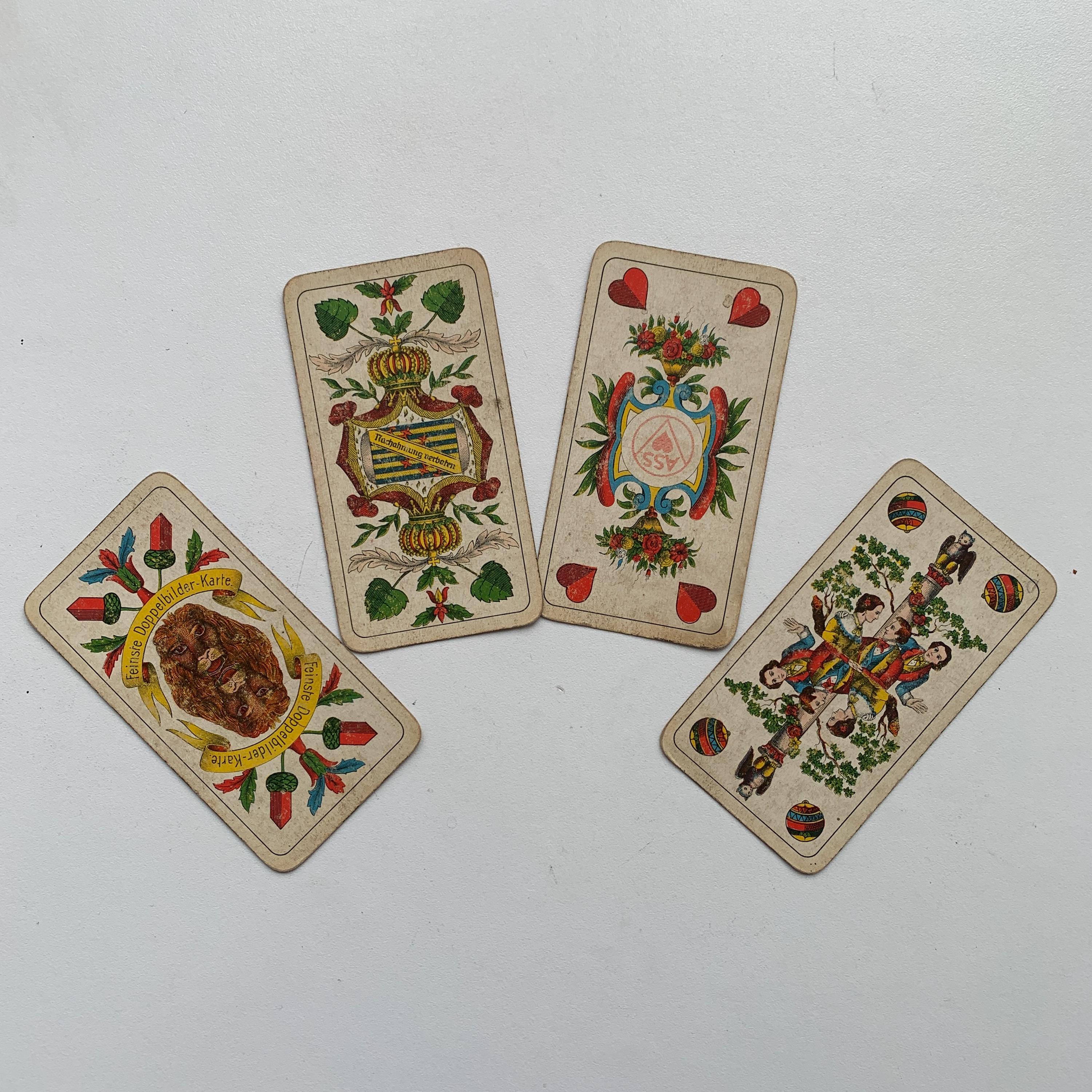 Vintage Playing Cards, Germany VASS Altenburg, Old Advertisement