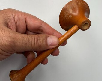 ヴィンテージ木製聴診器、心肺聴診器、希少医療機器、医療用装飾品