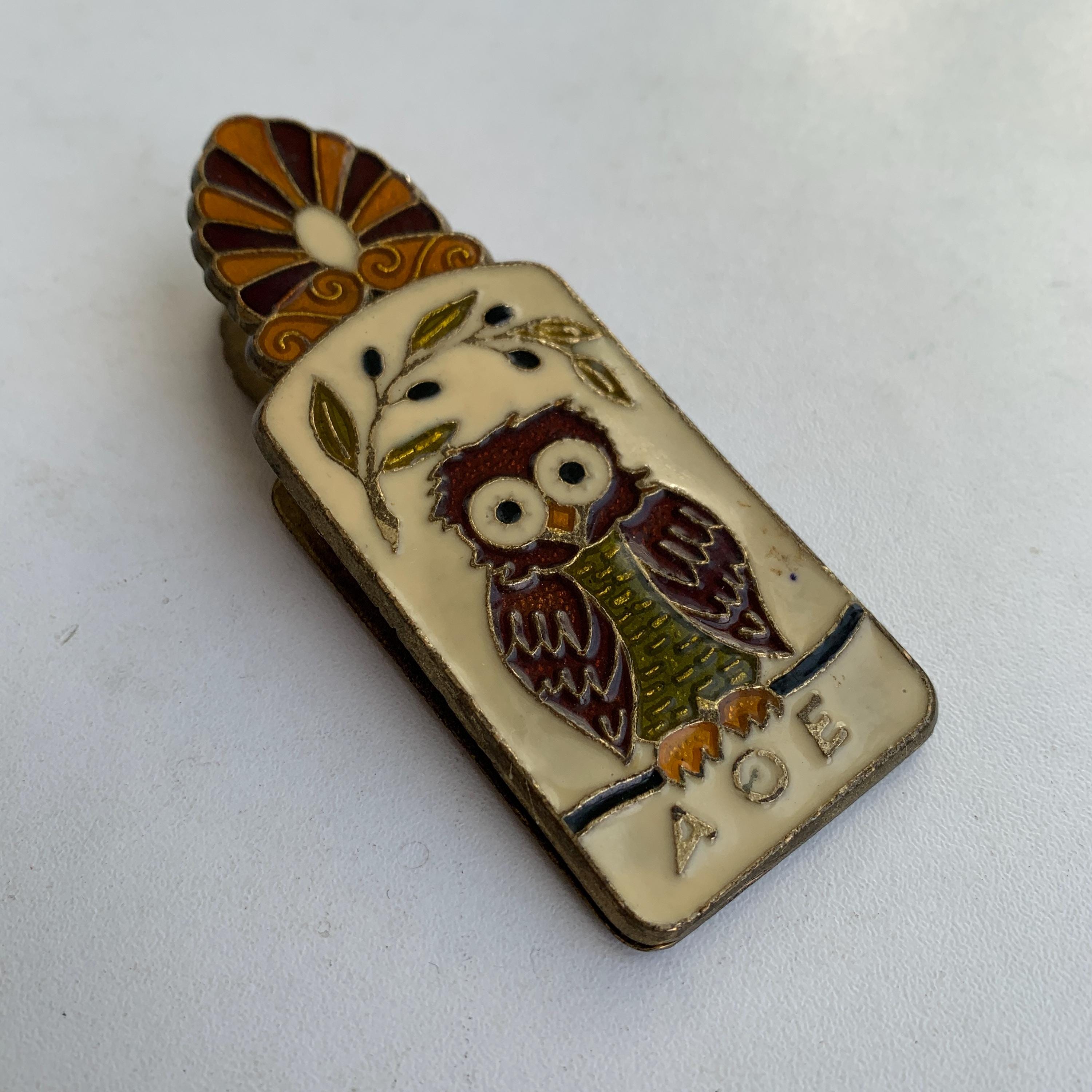Vintage Paper Clip, Greek Galley, Athena Owl, Document Clip, Desk Decoration, Organization & Sto