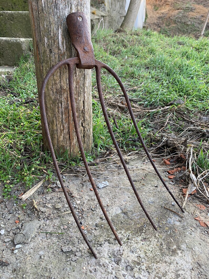 Antique Garden Pitchfork Hand Old Garden Tools Etsy