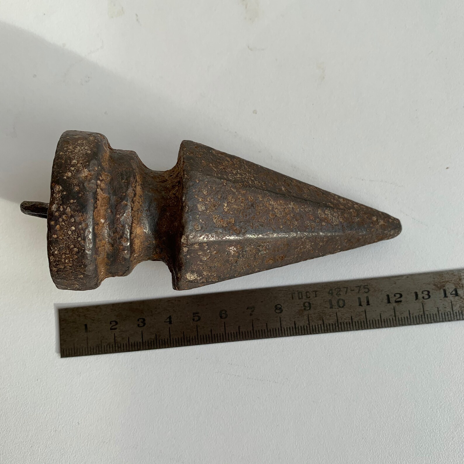 Antique iron plumb line Construction tool Curly plumb line Etsy