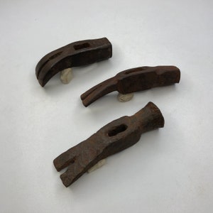 Vintage carpenter's hammer, Set of 3 hammers, Forged hammers, Set of craft tools, Handmade, USSR 1950s