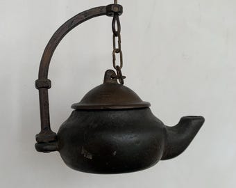 Vintage Oil Lamp, Miniature Lamp, Souvenir Oil Lamp, Hanging Oil Lamp, Home Decor, Gift Idea, Vintage Gift,