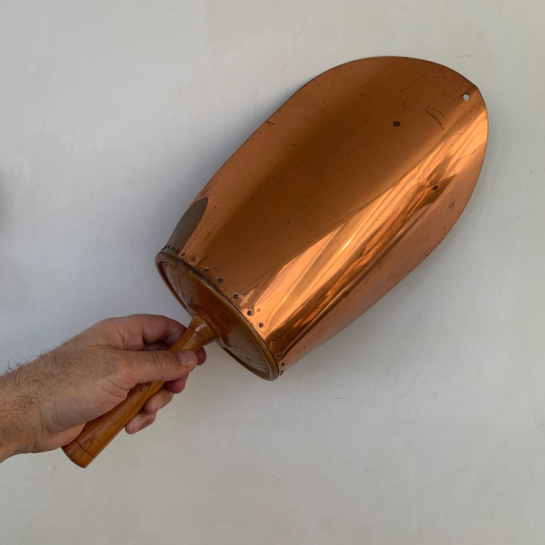 Vintage Large Scoop, Copper Scoop, Hanging Scoop, Decorative Shelf ...
