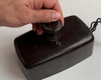Vintage Electrical Switch, Mechanical Switch, Carbolite Switch, Large Switch, Retro Switch, Industrial Decor, Steampunk Style, Gift Idea