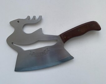 Vintage Axt, Seltene Fleisch Axt, Hirsch, Russische Koch Axt, Antike Axt, Handgemachte Axt, Prison Art, Küchen Axt, Metzger Geschenk, Geschenk für Ihn