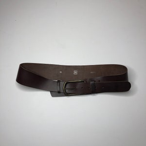 Vintage Waist Belt, Brown Leather Belt, Wide Belt, Women Belt, Women Accessory, Vintage Fashion, Vintage Gift