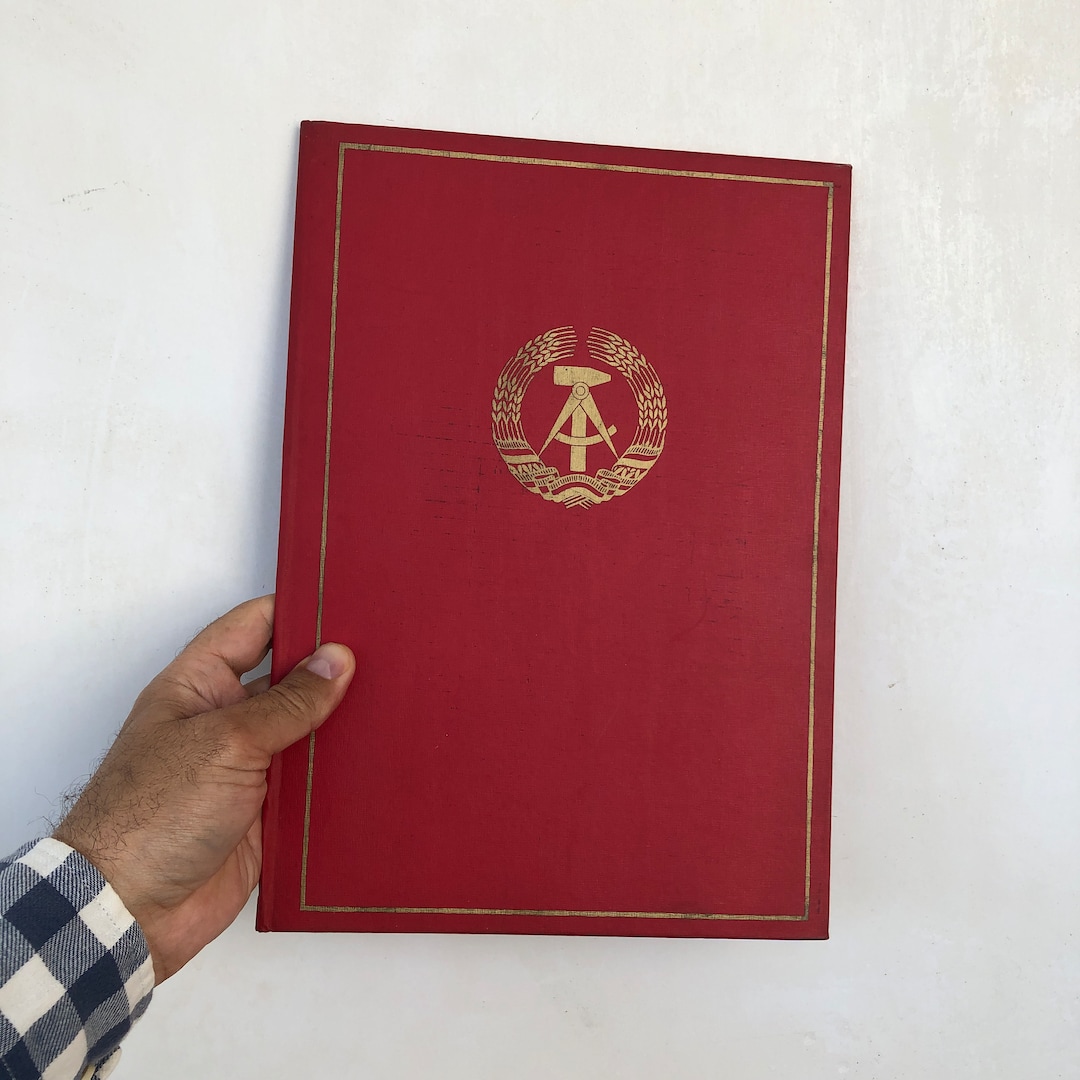 Vintage Document Folder, Red Folder, Old Folder, Communist Propaganda ...