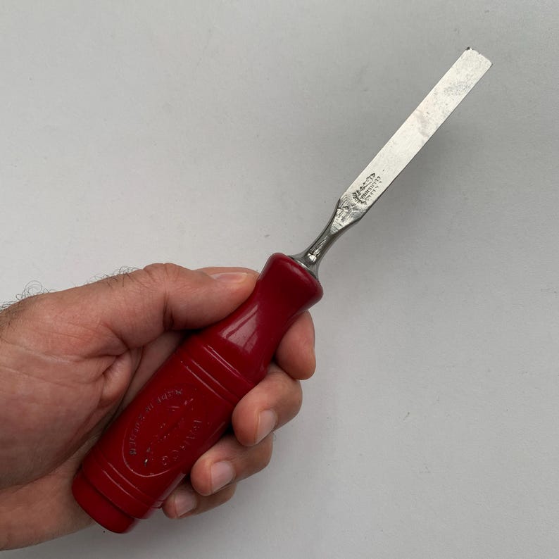 Vintage Carpentry Tool, EA Berg Eskilstuna Chisel, Wood Carving, Flat ...