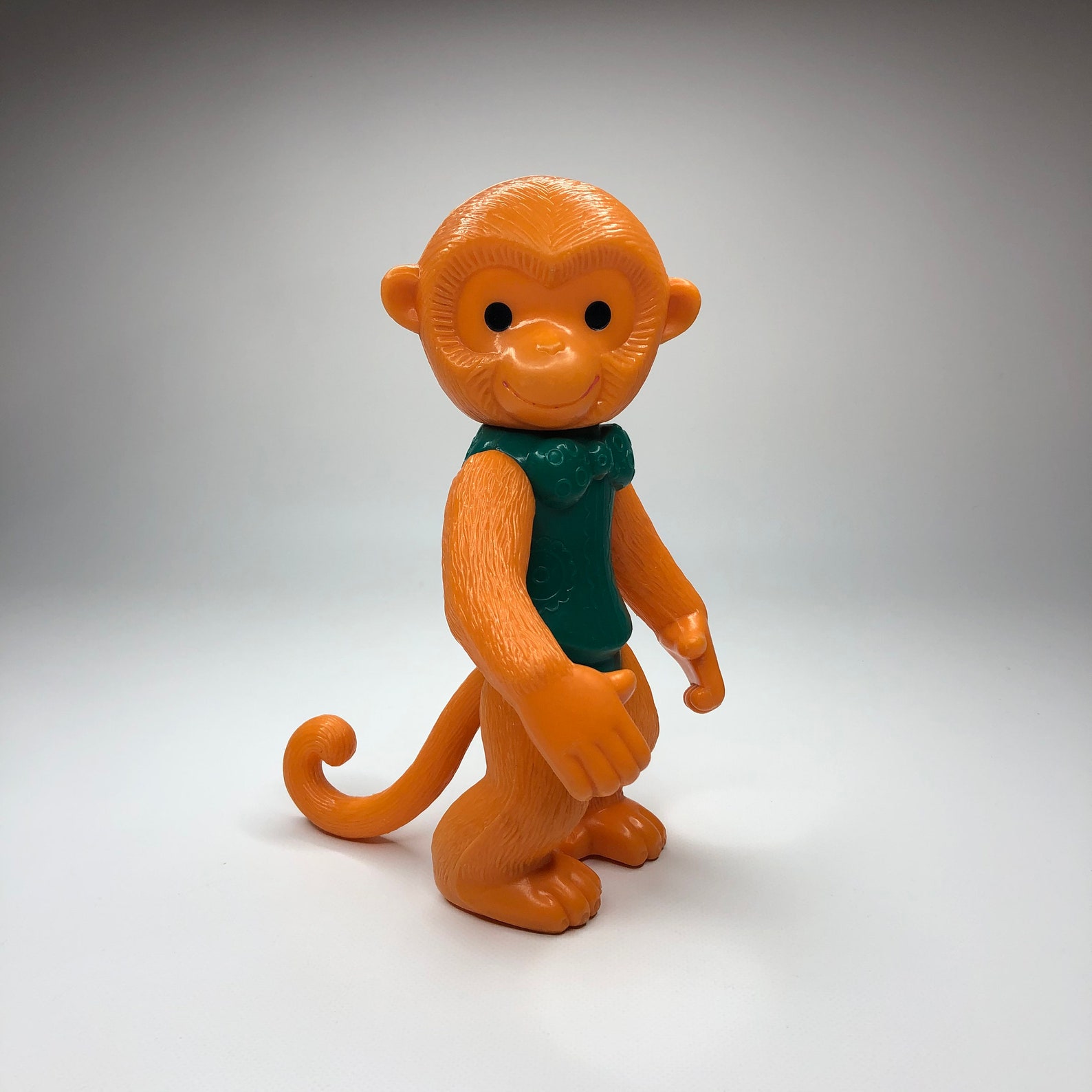 Vintage toy Monkey Soviet plastic toy Rare toy Plastic Etsy