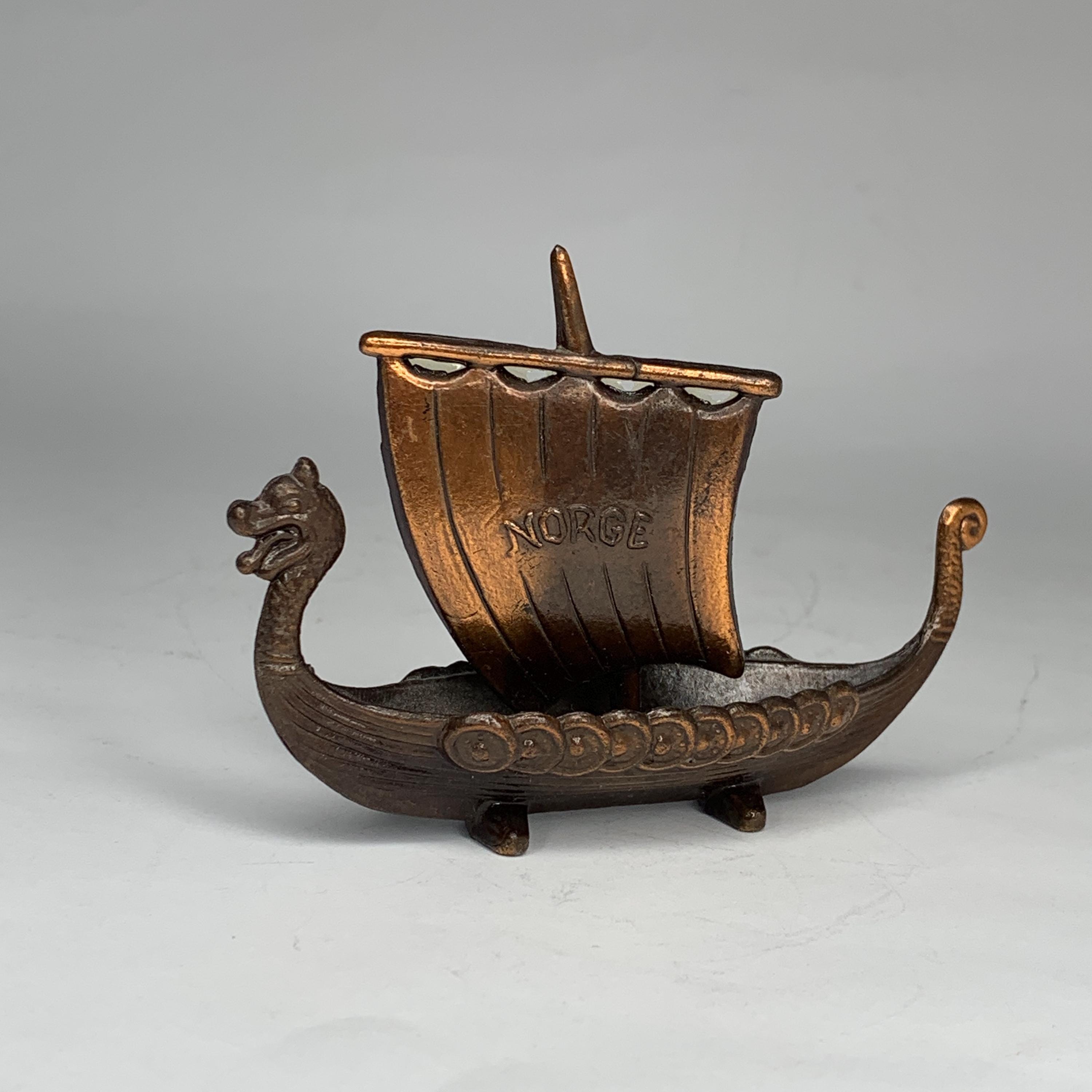 Vintage Souvenir, Viking Boat Drakkar, Norwegian Souvenir, Dragon