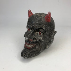 Vintage asbak "Devil", Sovjet metalen asbak, Decor duivel, Piggy bank, Office decor, Tabak accessoires, Cadeau voor hem, Vintage cadeau,