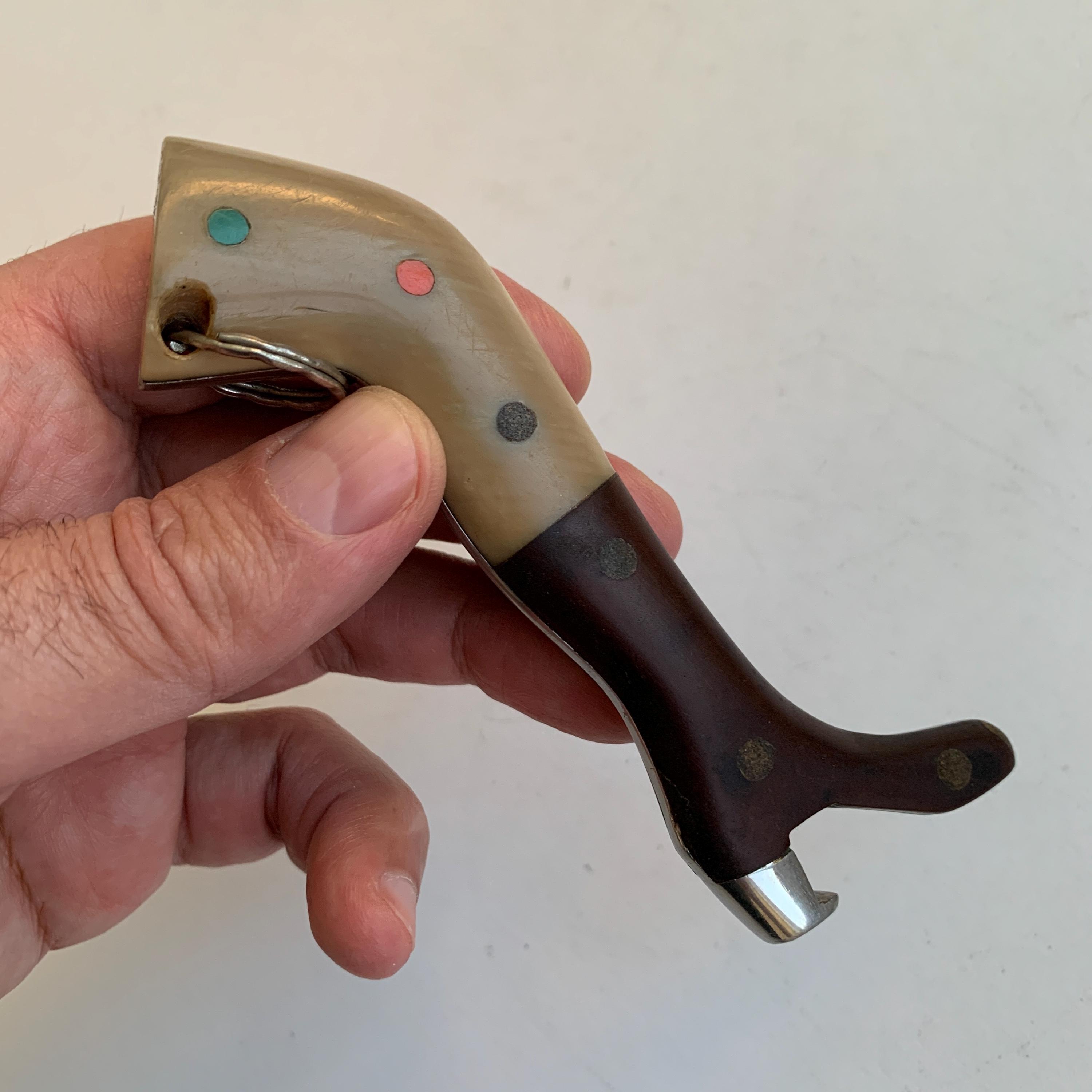 Vintage Bottle Opener, Woman Leg, Vintage Keychain, Collectible