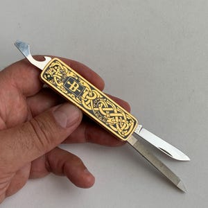 Vintage Pocket Knife, Swedish EKA Knife, Eslistuna, Miniature Knife, Nail File, Folding Knife, Collectible Knife, Gift Idea, Gift For Him,