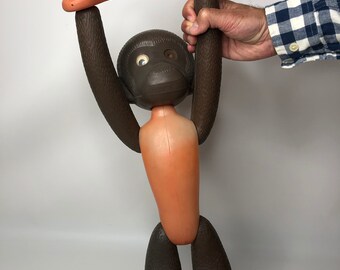 Poupée Soviétique Rare - Singe Langur En Plastique Vintage - Années 1970