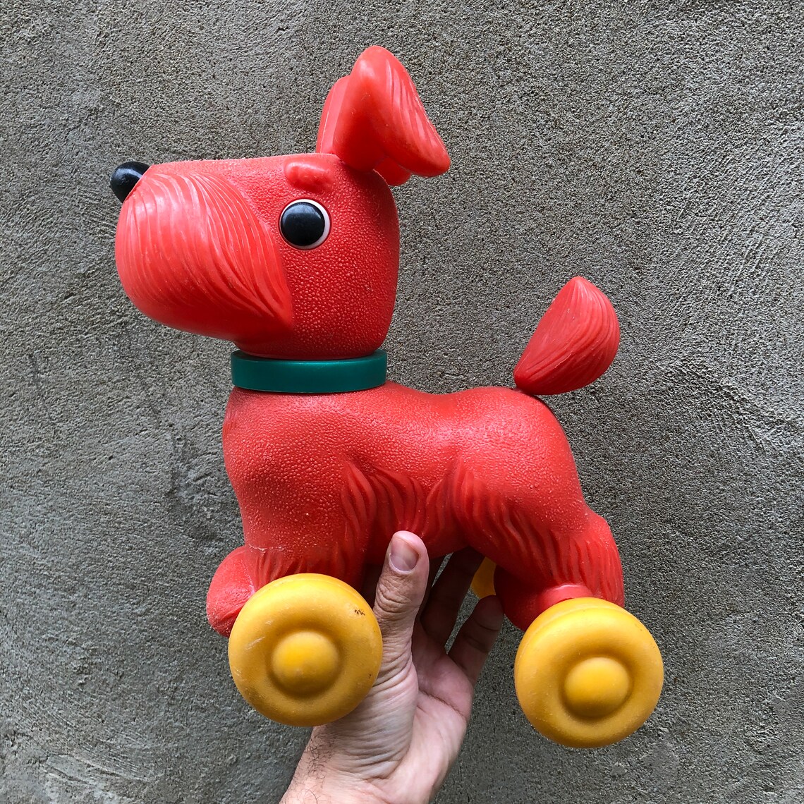 Vintage rare toy Dog Plastic Dog Soviet plastic Etsy