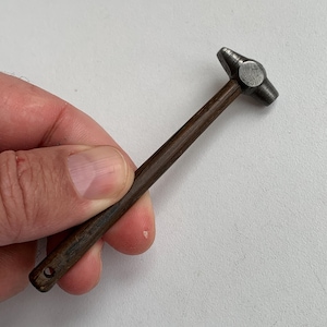 Vintage Miniature Hammer, Craft Hammer, Watchmaker Hammer, Souvenir Hammer, Handmade Hammer, Decorative Hammer, Collectible Hammer, Gift