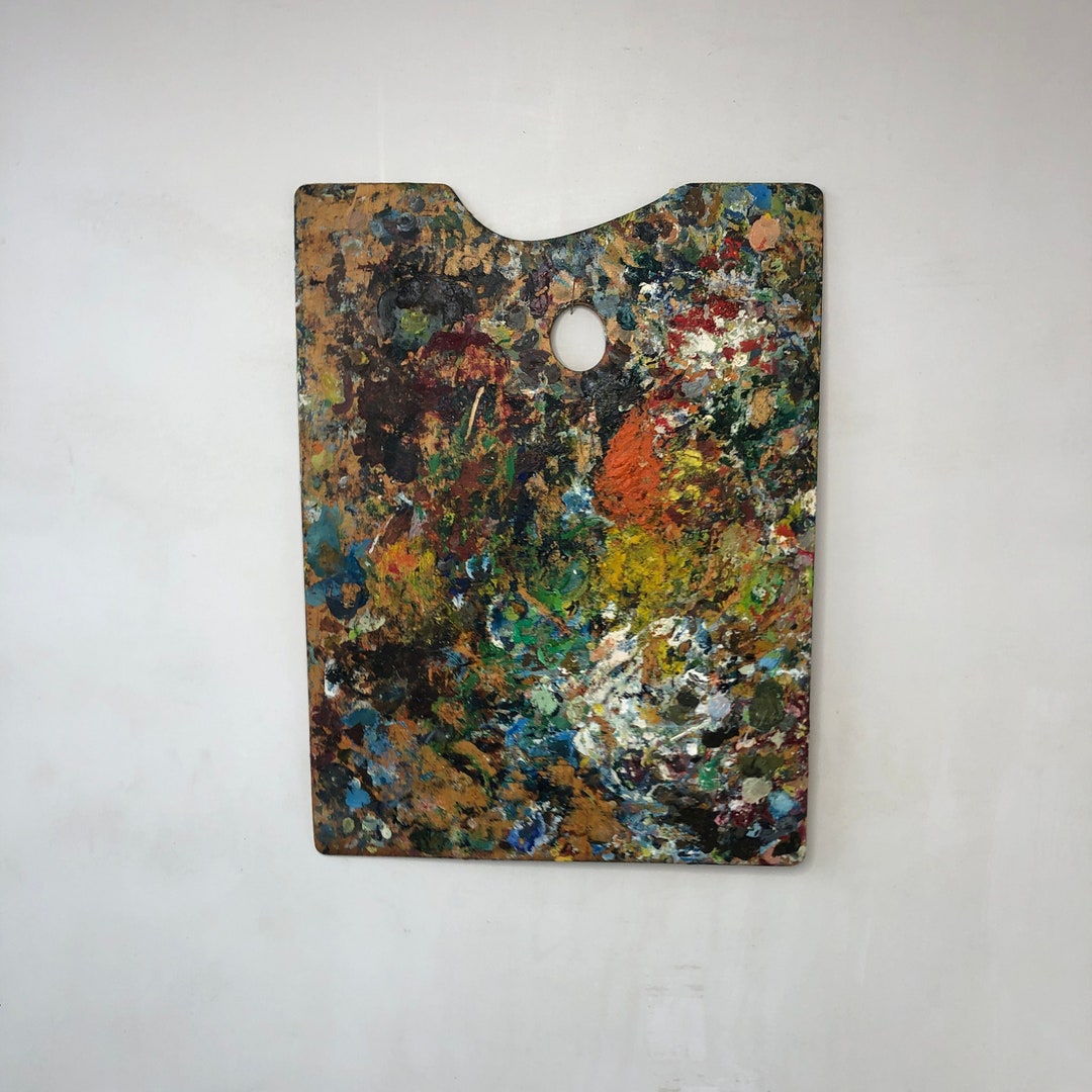 Vintage Wooden Artist Palette Artist Accessory Wall Decor Etsy