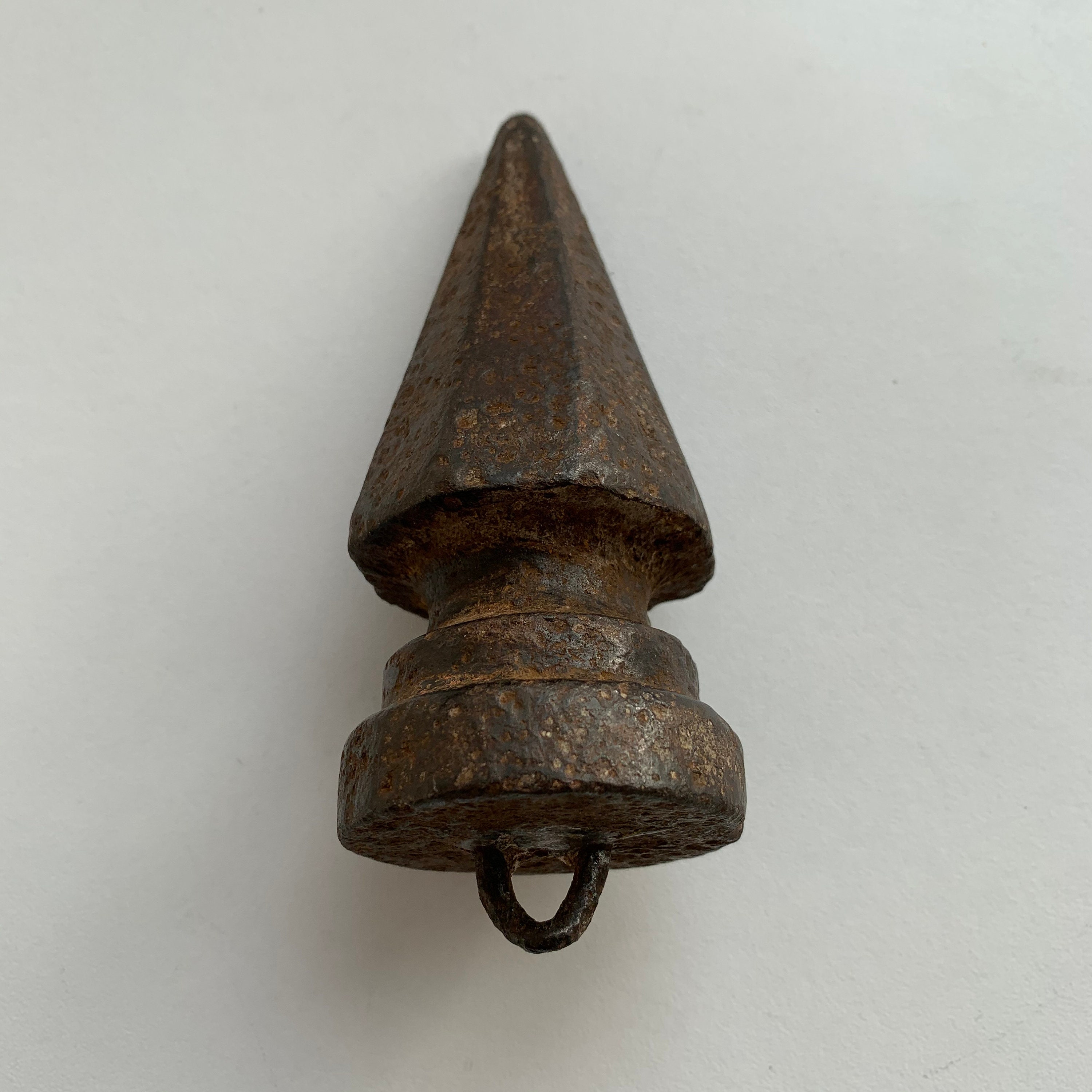 Antique iron plumb line Construction tool Curly plumb line Etsy