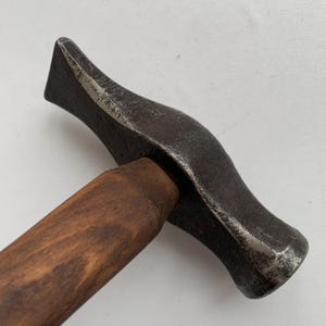 Vintage Craft Hammer, Chased Hammer, Rare Shaped Hammer, ACIER FONDU, Metalworking, Collectible Tool, Industrial Decor, Gift for Him