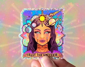 RARE STICKER // Cosmic Magic // Vinyl 4" - Glitter, Celestial, Universe