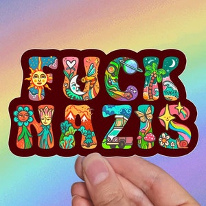 FCK NZS, fuck nazis, FCK afd // Weerbestendige vinylsticker // Antifa, fascisme en politiek