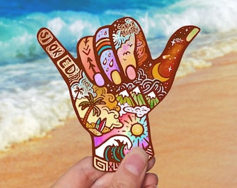 STOKED // Weatherproof Outdoor Sticker // Vinyl 4" - Nature, Exploring & Scenery