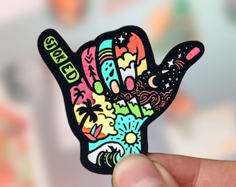 STOKED //  UV Proof Magnet // Fridge Magnet 2" - Nature, Exploring & Scenery