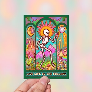 Vivez pleinement votre vie // Carte postale, carte de voeux // C6 - Trippy, Spiritual, Hippie